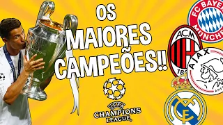 TOP 5 MAIORES CAMPEÕES da CHAMPIONS LEAGUE!!