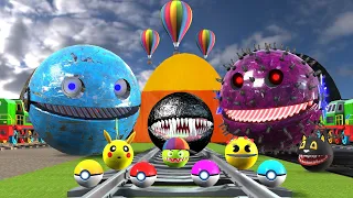 ROBOT PACMAN VS MONSTER PACMAN USE POKEMON NEW ADVENTURE