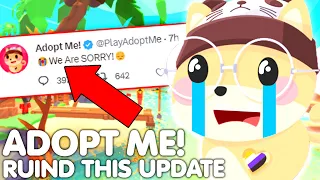 😭ADOPT ME RUINED THIS NEW UPDATE FOR EVERYONE...😔🔥THIS IS SERIOUS! (PLAYERS ANGRY) ROBLOX