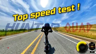 🛴Hunter QUAD⚡ Top speed test ! /Electric hyper scooter/전동킥보드