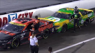 Kevin Harvick and Chase Elliott have beef on Pit Road at Bristol (9-18-2021)