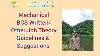 Mechanical BCS Written/Other Job Theory for AE & SAE Guidelines & Suggestion||KJP Adventure Batch