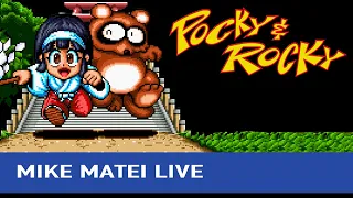 Playing Pocky and Rocky for SNES! Mike Matei Live