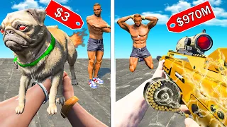 $1 Waffe VS $1.000.000 GOTT WAFFE in  GTA 5!