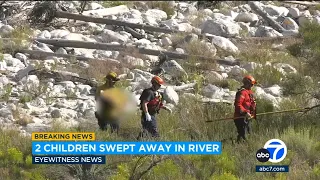 2 siblings, ages 4 and 2, dead after being swept away by river in San Bernardino County