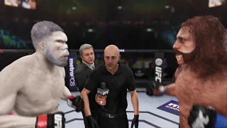 Rampage vs. Bigfoot (EA Sports UFC 3) - CPU vs. CPU - Crazy UFC 👊🤪