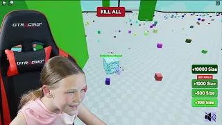 Can Madison Survive Block Eating Simulator on Roblox?!?!