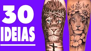 30 IDEIAS DE TATUAGENS FEMININAS DE LEÕES -tatuagem feminina de leao no antebraço,-TATUAGEM FEMININA