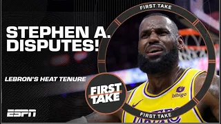 Stephen A. Smith DISPUTES LeBron James’ claims about Heat tenure 👀 | First Take