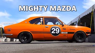 GIANT KILLING MAZDA RX2 HISTORIC RACER in action @ 2021 Phillip Island Classic!