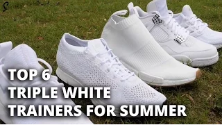 The Top 6 Triple White Trainers For Summer