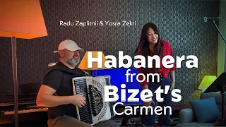 Yosra Zekri & Radu Zaplitnii – Habanera from Bizet's Carmen / live in a hotel