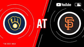 Brewers at Giants | MLB Game of the Week Live on YouTube