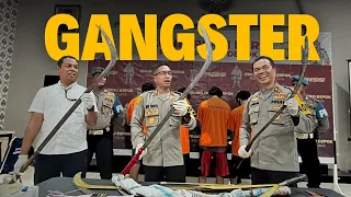 TANGKAP GENG MOTOR, POLISI PANEN SENJATA TAJAM