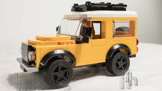 Lego set 40650 - Land Rover Classic Defender speed build and review