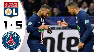 Mbappe hat trick - Lyon vs PSG 1-5 goals & highlights 2020 (From stand)