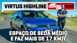 VW Virtus Highline 2023 é econômico, espaçoso, mas falta capricho