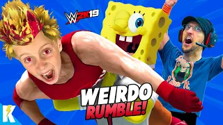 Weirdest Royal Rumble EVER! (Evil K-City, FGTEEV Duddy & Spongebob) in WWE 2k19 | K-City GAMING