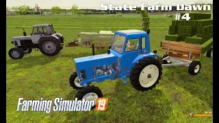 Farming Simulator 2019. State Farm Dawn. Bales of hay; bale transportation. Episode 4