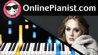 Adele - Hello - Piano Tutorial & Sheet Easy - How to Play - Chords