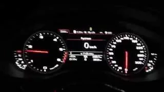 Audi A6 C7 3.0BiTDi 230kw (313ps) Acceleration with launch control  0 - 200 km