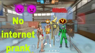 No internet prank 😂 Noob prank 😂loan wolf full gameplay 🔥 Only hedshot ⚡#trending #freefire