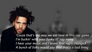 J. Cole - 1985 Video lyrics  KOD Lil Pump diss