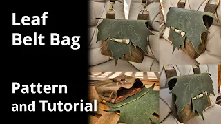 Leaf Belt #Bag - #LeatherBag #pattern #tutorial -Perfect accessory for #cosplay #costume #renfaire