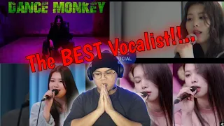 REACTION to PURPLE KISS Swan - Dance Monkey, Scared to Be Lonely, Blow Your Mind & Make A Wish Cover