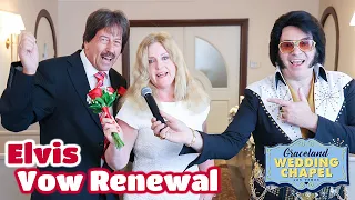 Bruno & Andrea's Elvis Vow Renewal in Las Vegas | Graceland Chapel