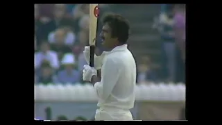 ENGLAND v PAKISTAN 1st TEST MATCH DAY 2 EDGBASTON JULY 30 1982 MANSOOR AKHTAR IAN GREIG ZAHEER ABBAS