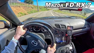 1994 Mazda FD RX-7 - Driving The Twin Turbo Rotary Legend (POV Binaural Audio)