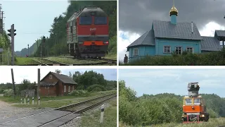 Двухпутка: станции Новоселье и Молоди. Озеро Кебское