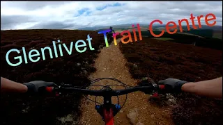 Glenlivet trail centre, red and orange!