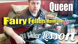 The Fairy Feller's Master-Stroke - Queen - intro guitar tutorial
