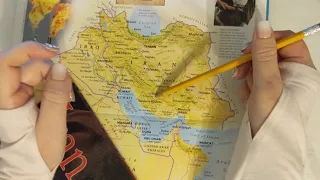 ASMR ~ Iran History and Geography ~ Soft Spoken Page Turning