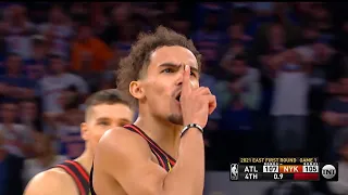 Trae Young Hits GAME WINNER & Tells Knicks Crowd To Be Quiet 🤫