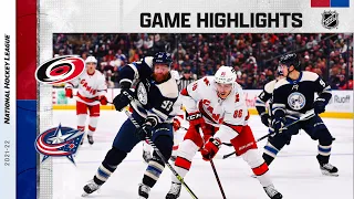 Hurricanes @ Blue Jackets 10/23/21 | NHL Highlights