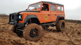 Land Rover Defender ... Радиоуправляемая трофийка 1/8