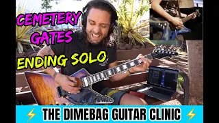 PanterA 🔥 Dimebag Guitar Clinic 🎸 CEMETERY GATES / Ending - Outro Solo ⚡ Playthrough by Attila Voros