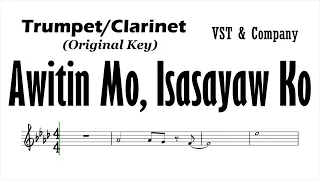 Awitin Mo, Isasayaw Ko Trumpet Clarinet Orig Sheet Music Backing Track Play Along Partitura