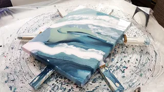 I Was NOT EXPECTING This: Cloudy PAINT POUR