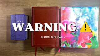 Warning ⚠️ Watch BEFORE you Create A Prayer Bible