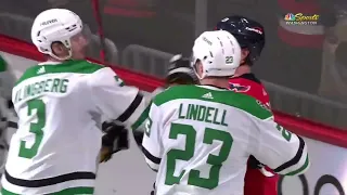 Scrum Ensues After Niklas Backstrom Shoots Puck Late After Whistle