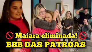 BBB das Patroas • Marília e Maraisa comemoram eliminação de Maiara