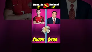 Ronaldo VS Mukesh Ambani Comparison ❓ #shorts #ytshorts @CrazyXYZ @MRINDIANHACKER