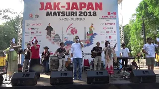 Cikarang Keion Club - 街角トワイライト (シャネルズ cover) @ Jak Japan Matsuri 2018