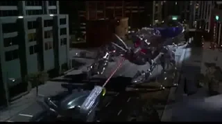 Mighty Morphin Power Rangers The Movie Ninja Zords And Ninja Megazord Scene