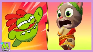 Talking Tom Gold Run 2 vs Om Nom Run.Цезарь Том против Ам Няма.Кто Быстрее и Круче