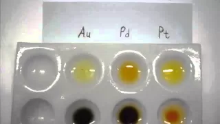 SnCl2 - A test for Gold, Platinum and Palladium in solution.